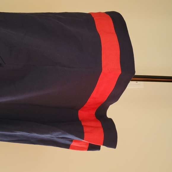 1901 Navy Short Sleeve T-shirt with a Grograin Red Stripe at the hem - Picture 6 of 7